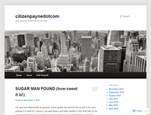 Tablet Screenshot of citizenpaynedotcom.wordpress.com
