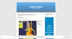Desktop Screenshot of indian2dance.wordpress.com