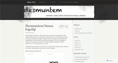 Desktop Screenshot of desmuntem.wordpress.com