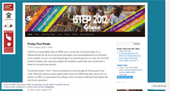 Desktop Screenshot of istepghana.wordpress.com