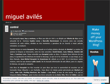 Tablet Screenshot of miguelaviles.wordpress.com