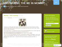 Tablet Screenshot of discoveringthemeinmommy.wordpress.com