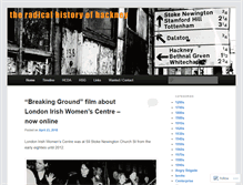 Tablet Screenshot of hackneyhistory.wordpress.com