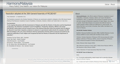 Desktop Screenshot of harmonymalaysia.wordpress.com