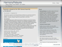 Tablet Screenshot of harmonymalaysia.wordpress.com