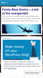 Mobile Screenshot of feistybluegeckofightsback.wordpress.com