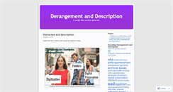 Desktop Screenshot of derangementanddescription.wordpress.com