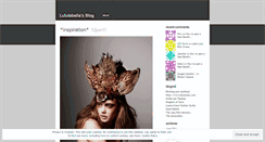 Desktop Screenshot of lululabella.wordpress.com