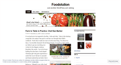 Desktop Screenshot of foodolutionary.wordpress.com