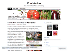 Tablet Screenshot of foodolutionary.wordpress.com