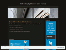 Tablet Screenshot of faithcotterdigitalportfolio.wordpress.com
