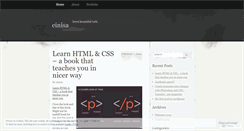 Desktop Screenshot of einisa.wordpress.com