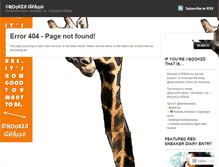 Tablet Screenshot of crookedgiraffe.wordpress.com