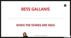 Desktop Screenshot of bessgallanis.wordpress.com