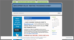 Desktop Screenshot of nbacapper.wordpress.com