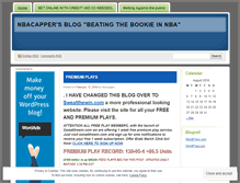 Tablet Screenshot of nbacapper.wordpress.com