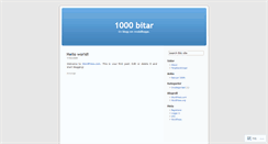 Desktop Screenshot of 1000bitar.wordpress.com