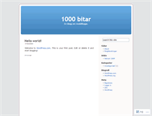 Tablet Screenshot of 1000bitar.wordpress.com