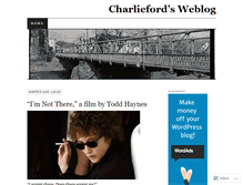 Tablet Screenshot of charlieford.wordpress.com