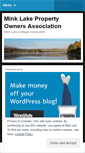 Mobile Screenshot of minklake.wordpress.com