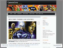 Tablet Screenshot of capsulezone.wordpress.com