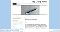 Desktop Screenshot of myluckypencil.wordpress.com