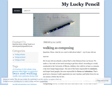 Tablet Screenshot of myluckypencil.wordpress.com