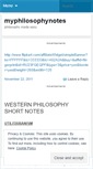 Mobile Screenshot of myphilosophynotes.wordpress.com
