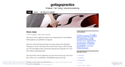 Desktop Screenshot of gottagopractice.wordpress.com