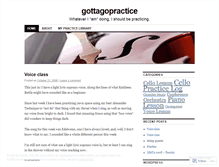 Tablet Screenshot of gottagopractice.wordpress.com