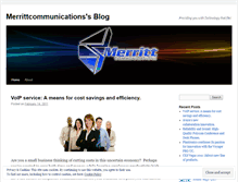 Tablet Screenshot of merrittcommunications.wordpress.com