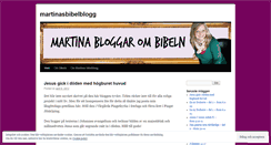 Desktop Screenshot of martinasbibelblogg.wordpress.com