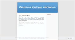 Desktop Screenshot of mangekyou.wordpress.com