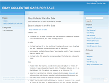Tablet Screenshot of ebaycollectorcarsforsaletvqw.wordpress.com