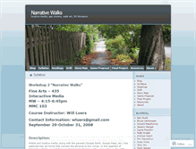 Tablet Screenshot of narrativewalks.wordpress.com