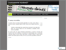 Tablet Screenshot of cronicamenteinviavel.wordpress.com