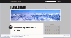 Desktop Screenshot of iamgiant.wordpress.com