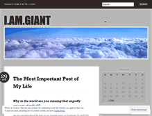 Tablet Screenshot of iamgiant.wordpress.com