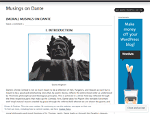 Tablet Screenshot of musingsondante.wordpress.com