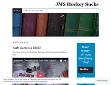 Tablet Screenshot of jmshockeysucks.wordpress.com