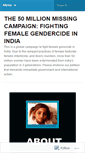 Mobile Screenshot of 50millionmissing.wordpress.com