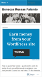 Mobile Screenshot of bonecasrussasfalando.wordpress.com