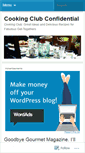 Mobile Screenshot of cookingclubconfidential.wordpress.com