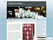 Tablet Screenshot of cookingclubconfidential.wordpress.com