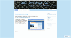 Desktop Screenshot of cuartoinformatica.wordpress.com