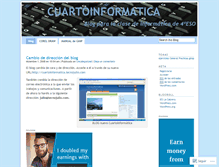 Tablet Screenshot of cuartoinformatica.wordpress.com