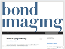 Tablet Screenshot of bondimaging.wordpress.com