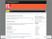 Tablet Screenshot of finalfridayslawrence.wordpress.com