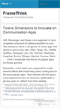Mobile Screenshot of framethink.wordpress.com
