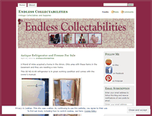 Tablet Screenshot of endlesscollectabilities.wordpress.com